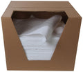 Polypropylene Meltblown Oil Only Absorbent Pad, 18" Length x 15" Width, 100 per Bale, Pack of 2 F1484