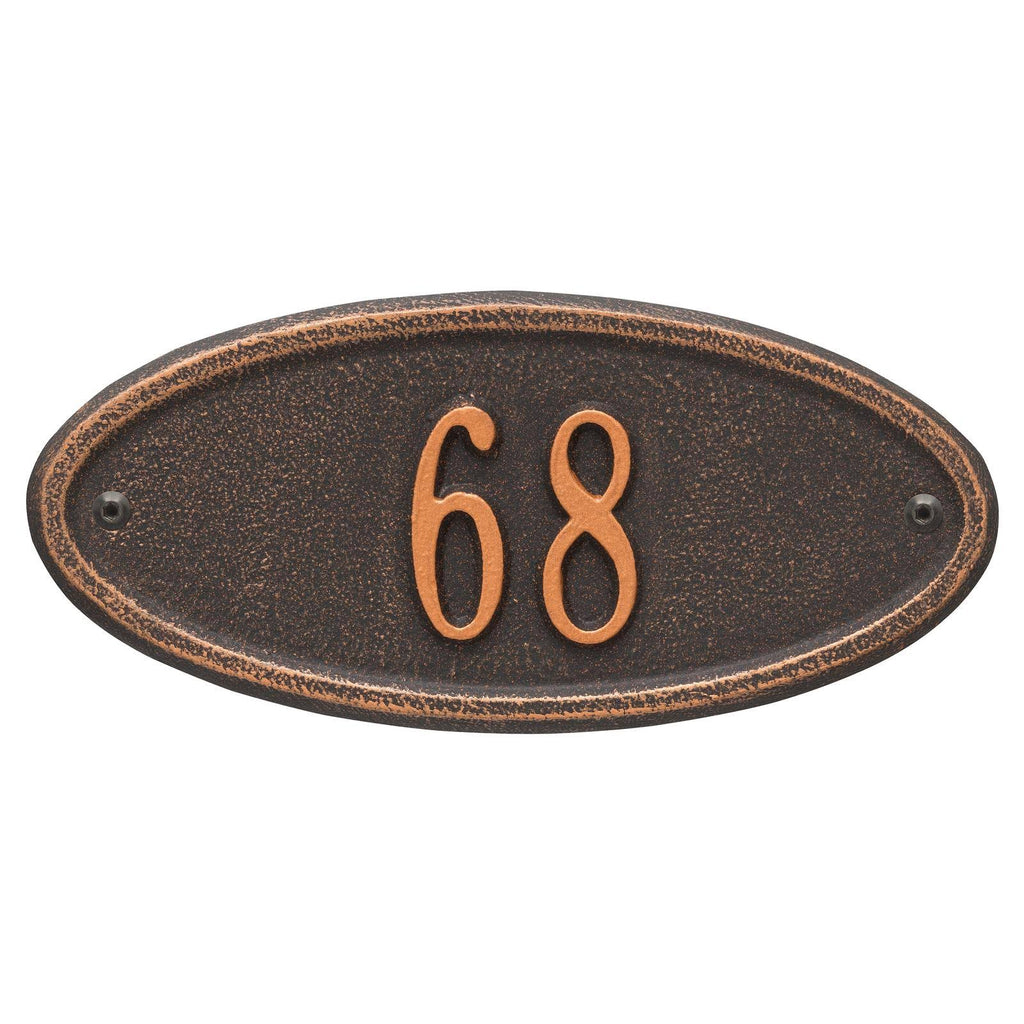 Oil-Rubbed Bronze Oval Wall Mirror W907