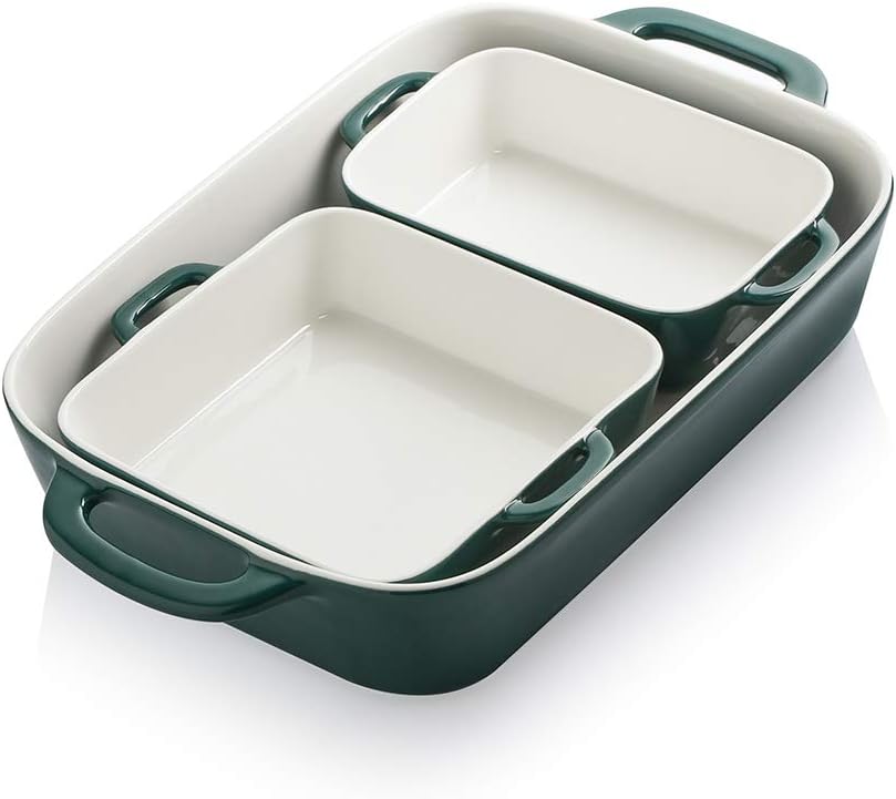 Red Ceramic Rectangular Baking Dish Q9202