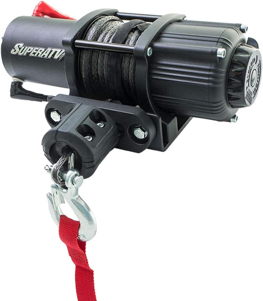 Black Ops Winch with Heavy Duty Winch Mounting Plate, 3/16" Steel Plating, Pack of 2 Q325725