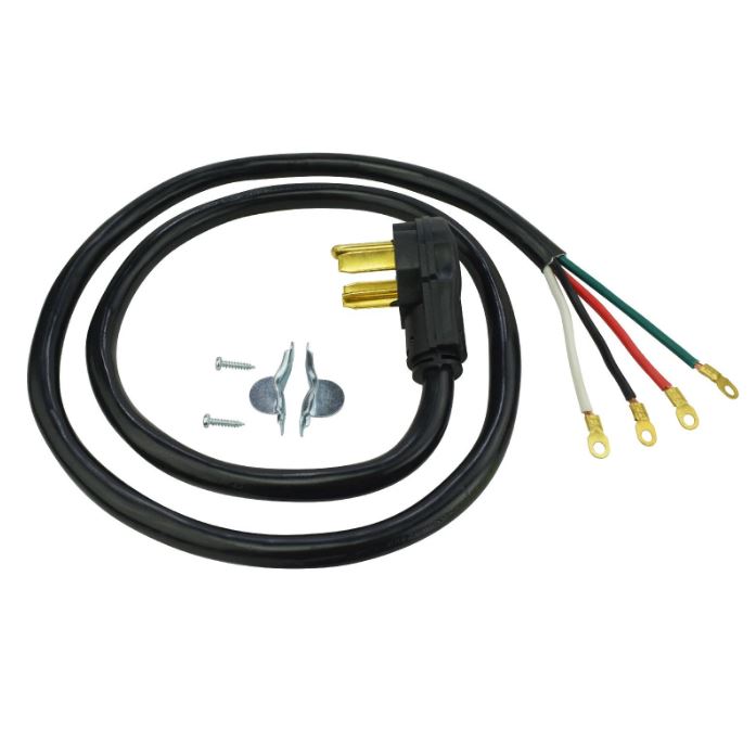 4 Feet 30 Amp 4-Wire Dryer Cord (2 Pack) N8809