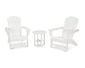 Vintage White 3-Piece Adirondack Chair Set W4039