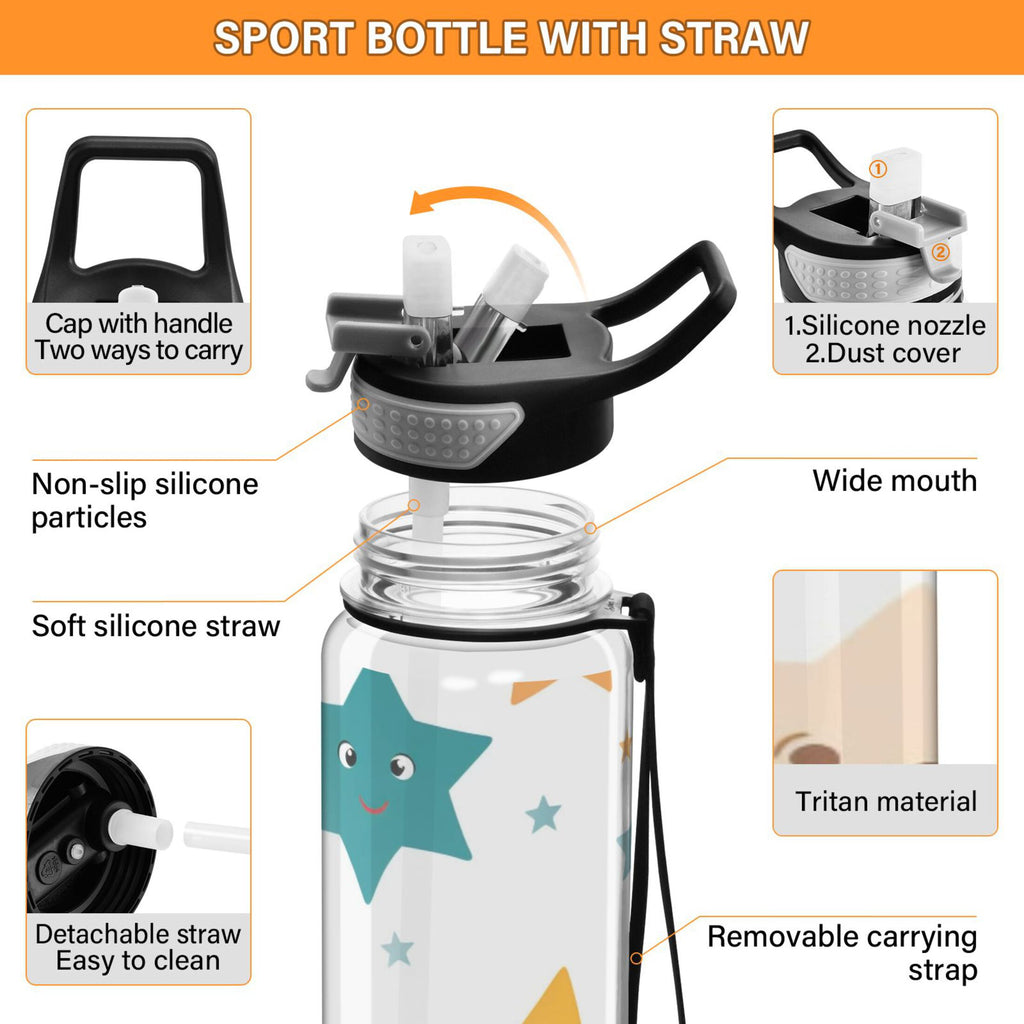 32oz Tritan Water Bottle with Straw M6975