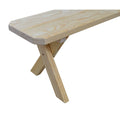 Pine Crossleg Bench G7168