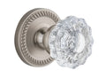 Satin Nickel Single Dummy Door Knob with Crystal Knob R70403