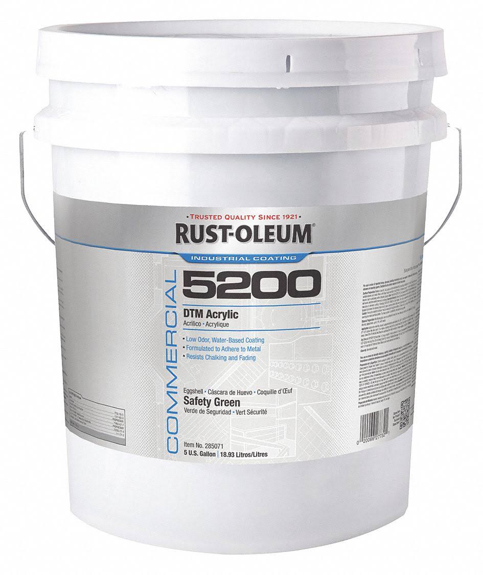 Safety Green Satin Interior/Exterior Paint, 5 gal. U17602