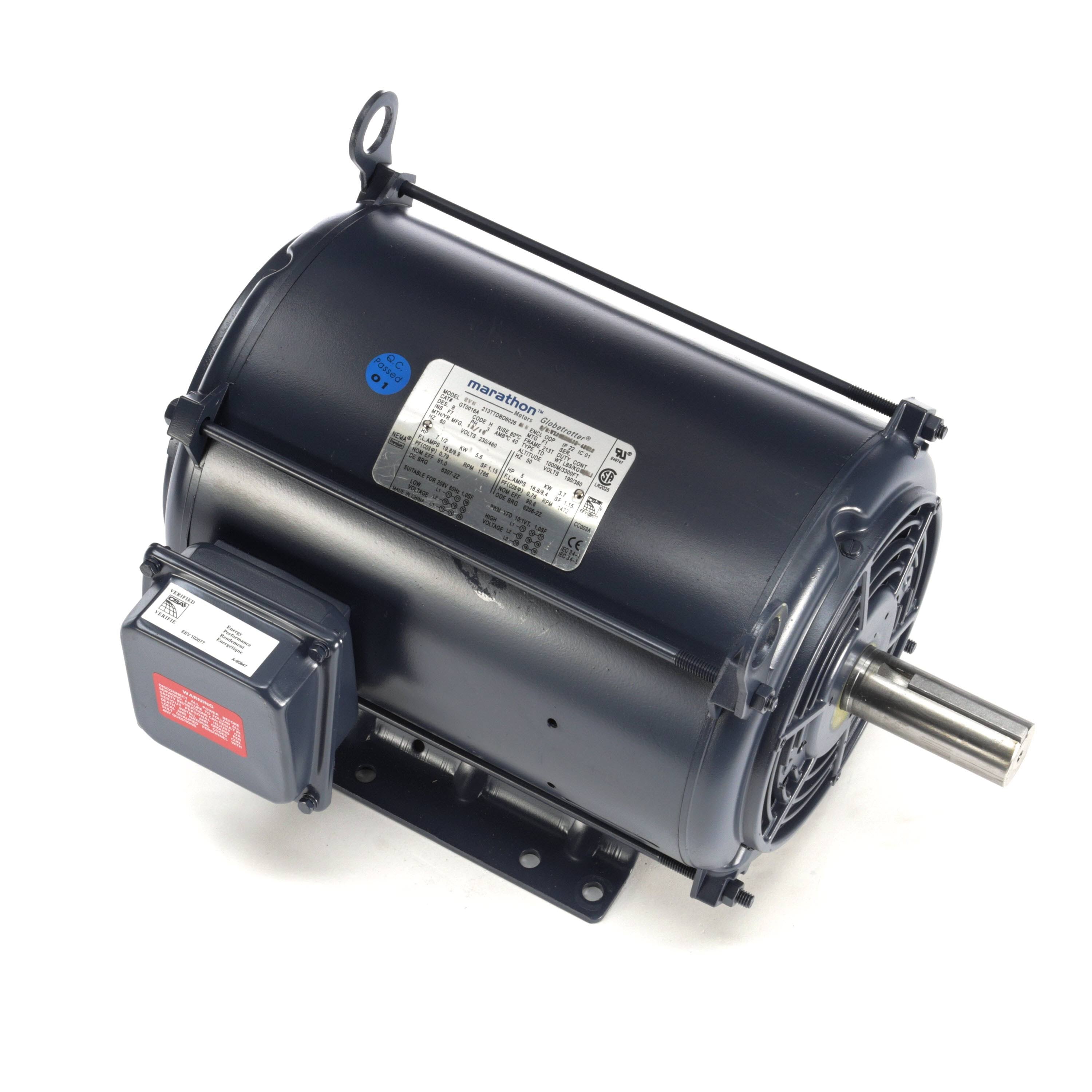 7.50 HP General Purpose Motor, 3 Phase, 1800 Rpm O875