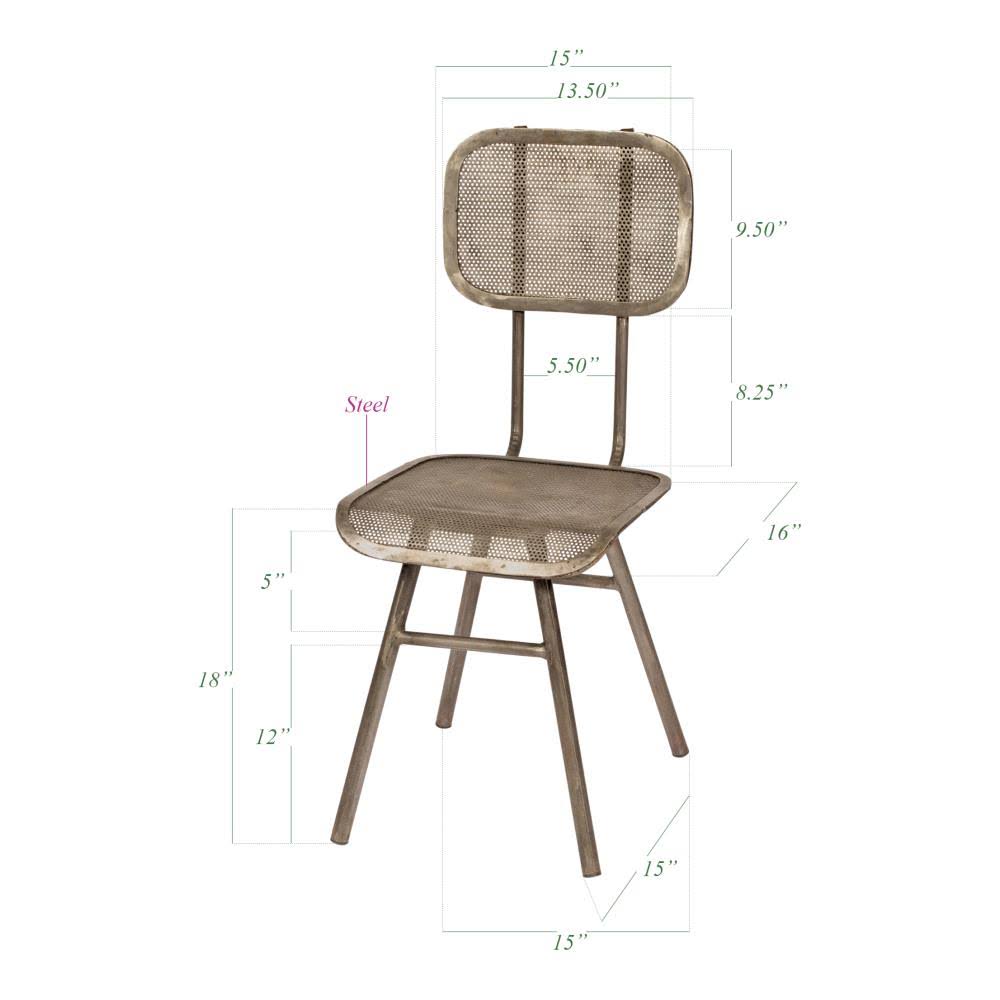 Rustic Dining Side Chair in Brown R16562