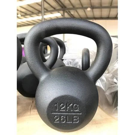 62lb Black Cast Iron Kettlebell C148552