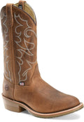 Men's Double H 12 inch Gel Ice Work Western, Size: 8, Brown H40640