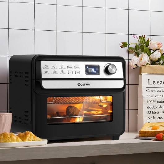 12-in-1 23 qt Digital Toaster Air Fryer Oven Rotisserie with 9 Accessories F413926