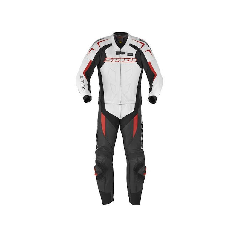 White-Black Leather Suit U437557