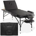 Portable Tri-Fold Massage Table with Aluminum Legs I368341