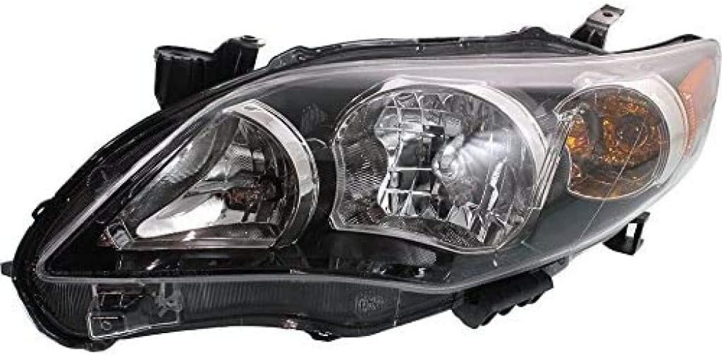 For Toyota Corolla Headlight 2011 2012 2013 Driver Side with Bulbs Y113137