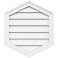 14x22W x 16x22H Vertical Peaked Surface Mount PVC Gable Vent Q29838