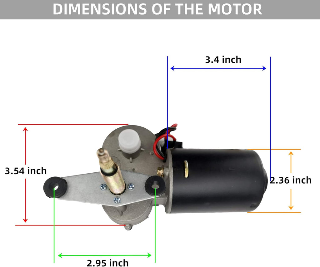 12V Universal Power Wiper Kit with Washer Pump Kit J43153