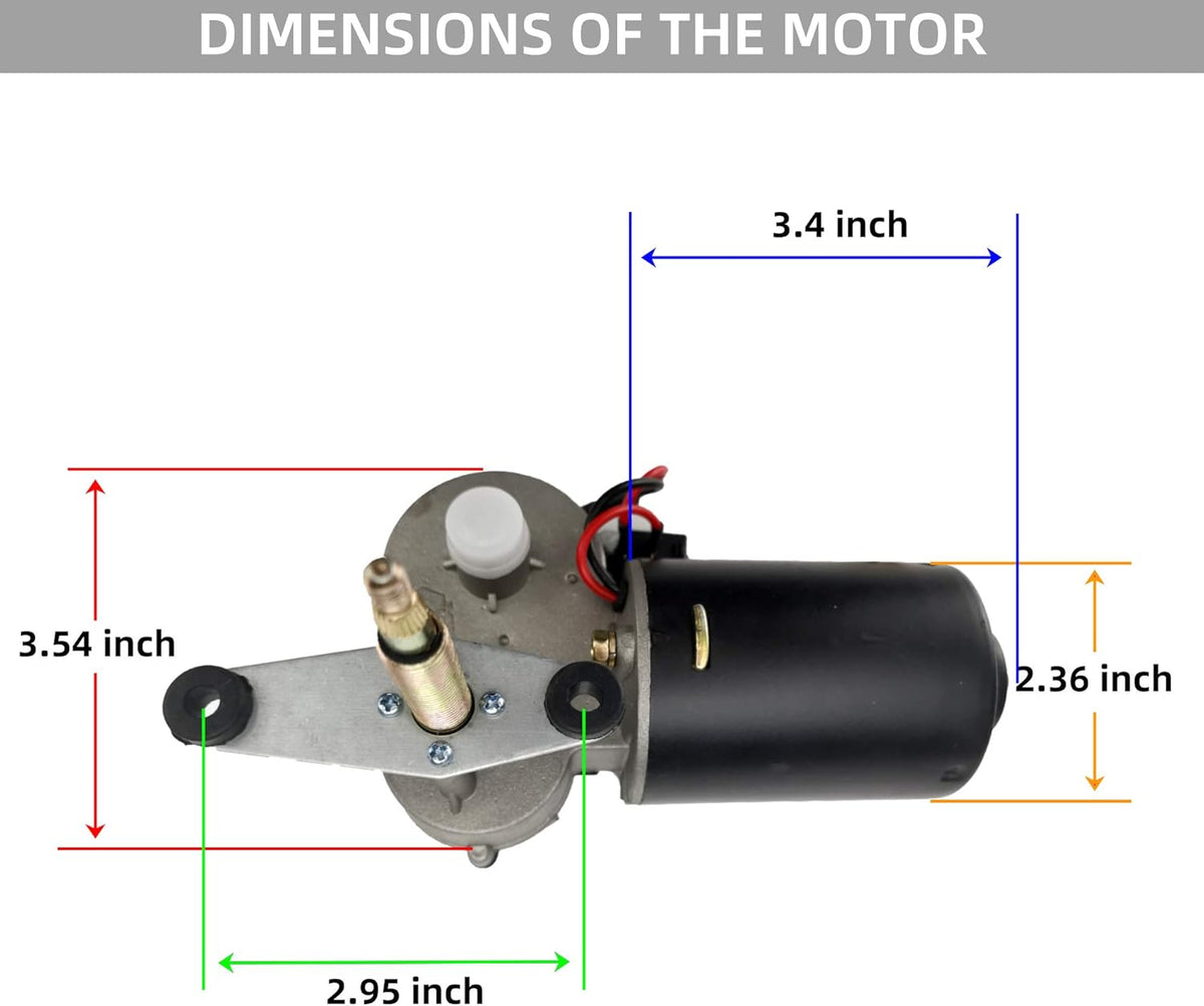 12V Universal Power Wiper Kit with Washer Pump Kit J43153