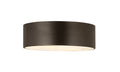 3 Light Flush Mount Bronze Finish E380
