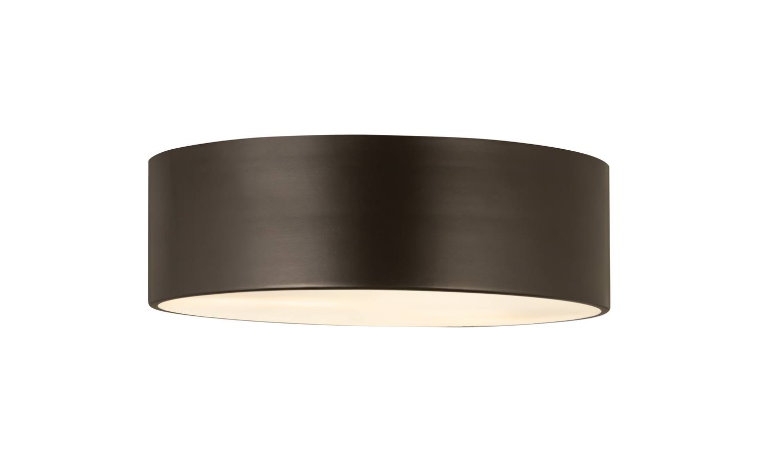 3 Light Flush Mount Bronze Finish E380