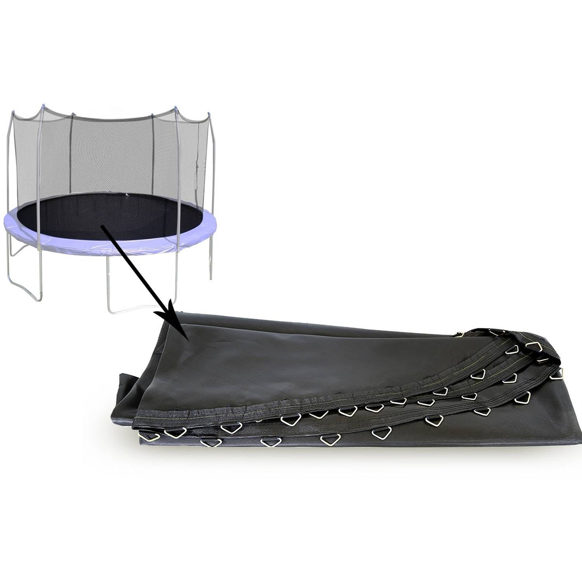 15 Foot Round Trampoline Jumping Mat U80992
