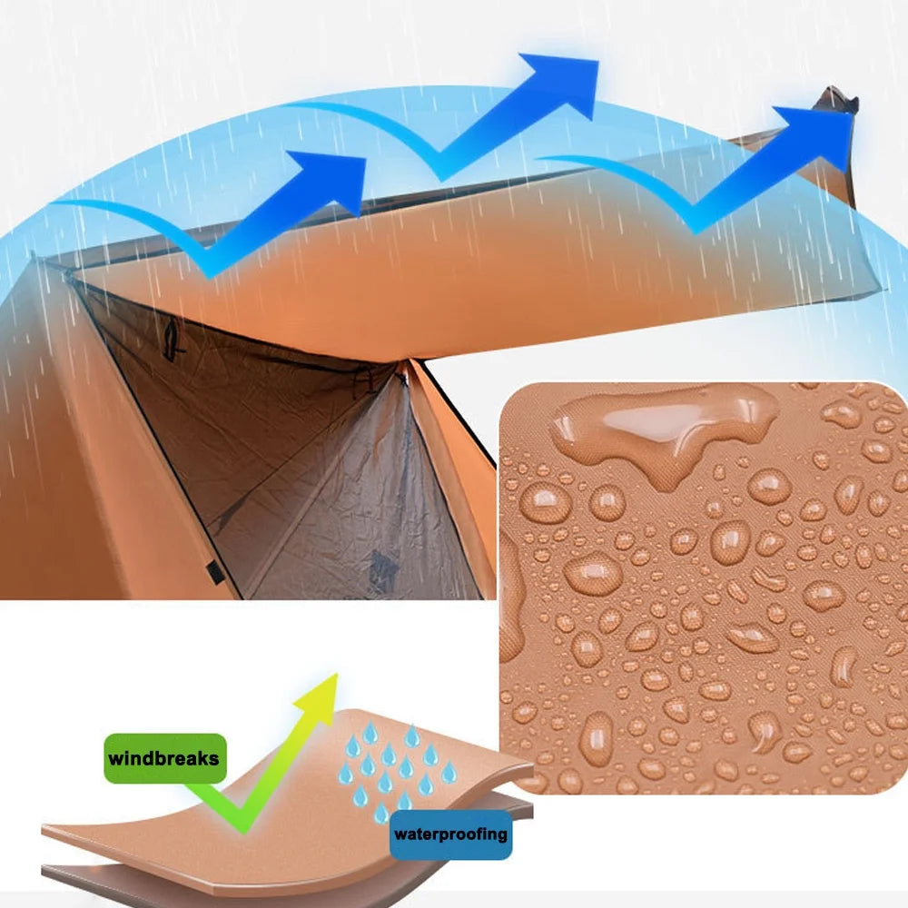 2-Person Dual-Layer Windproof Rainproof Tent L4961