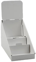 3-Tiered Cardboard CD/DVD Racks, White, Set of 25 F38873