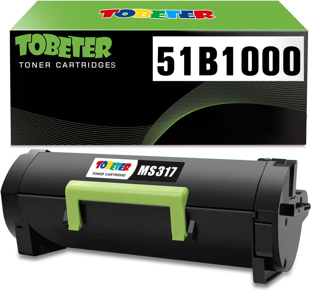 Remanufactured Toner Cartridge for Lexmark 51B1000 Printer (1Pack) Pack of 2 T551885