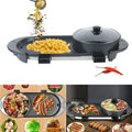 2in1 Electric Non-Stick Grill Hot Pot BBQ Soup Shabu Pot 2.2KW K39134
