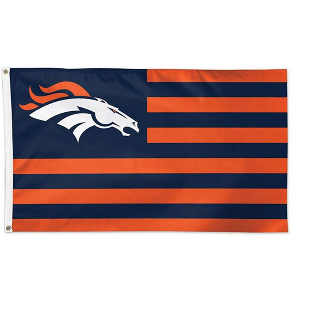 Denver Broncos Americana Stars & Stripes Deluxe Flag L919
