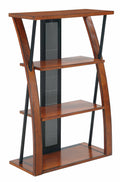 Black Medium Oak 3 Shelf Bookcase P714714