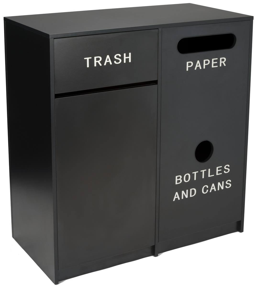 Recycling Cabinet Trash Can Receptacle S7219