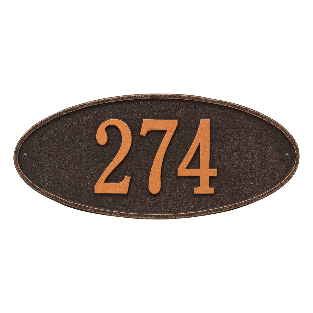 Oil-Rubbed Bronze Oval Wall Mirror W907