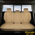 Grey Faux Leather Rear Bench Car Seat Covers Pack of 2 R5037