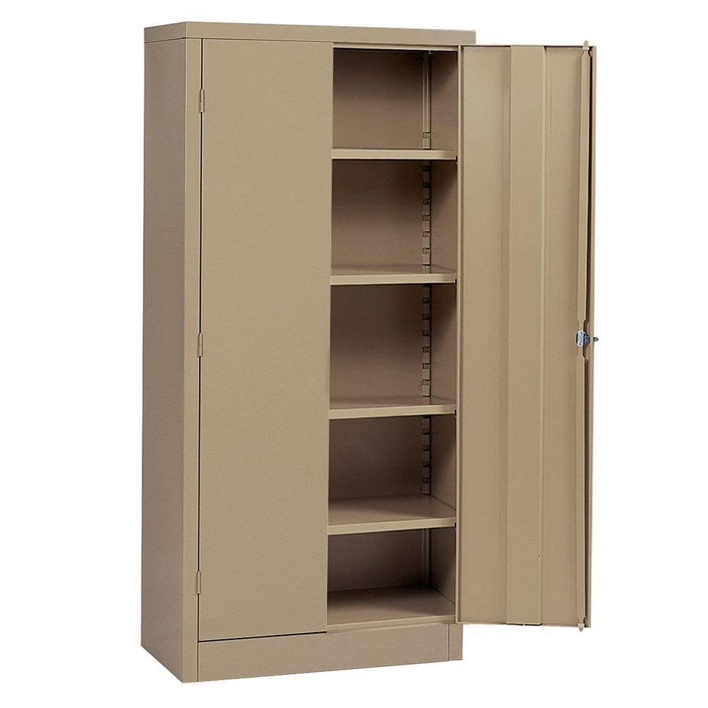 72 H 36 W Tan Shelving Cabinet Z402617