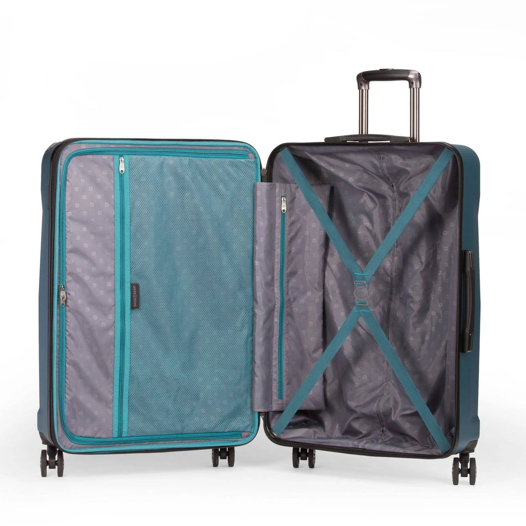 Teal Blue Hardside Suitcase V5434