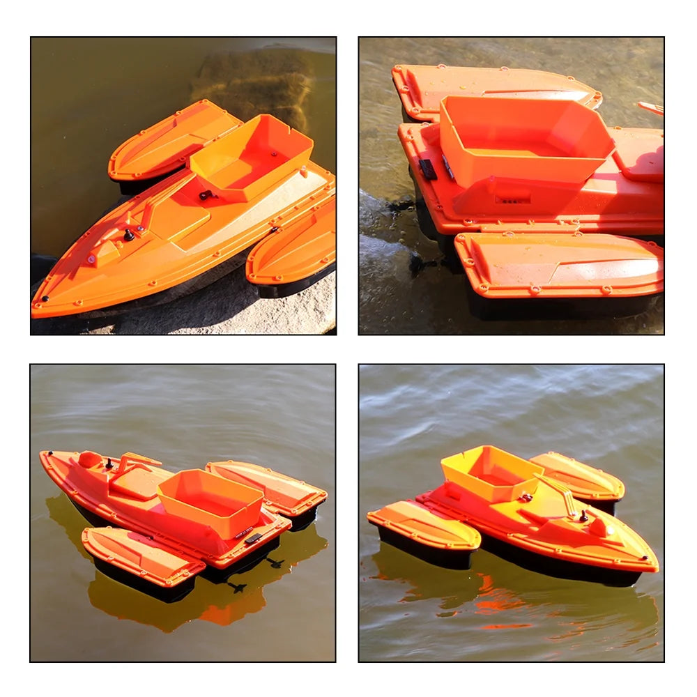500m Remote Control Fishing Bait Boat with LED Light J60303