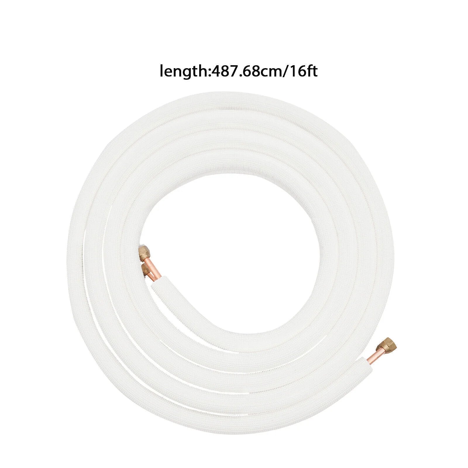 16ft Ductless Mini Split Line Set Control Wire Insulated Copper Tubing 1/4"x3/8" W9258