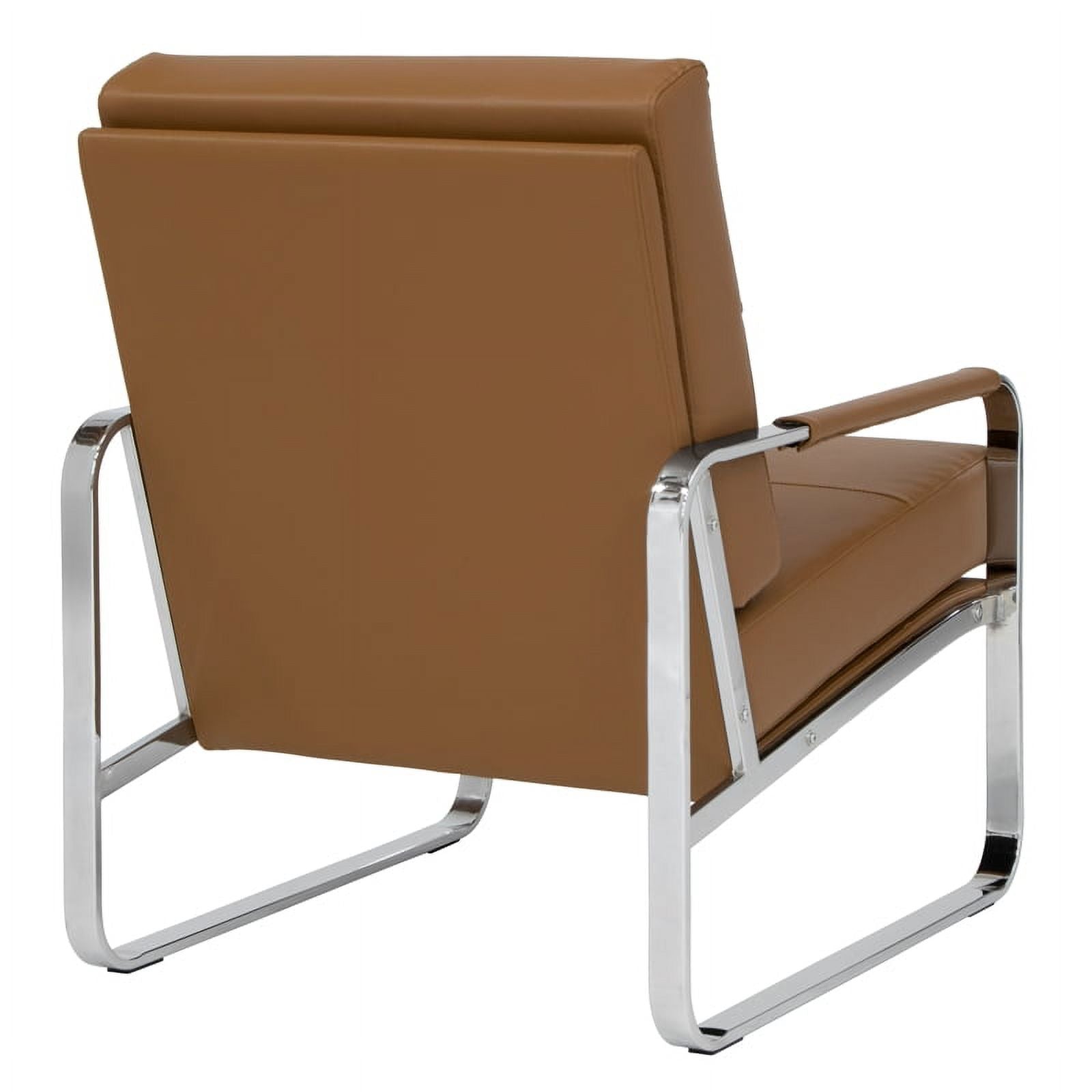 Caramel Brown 2-Piece Accent Chair and Ottoman Set D6527