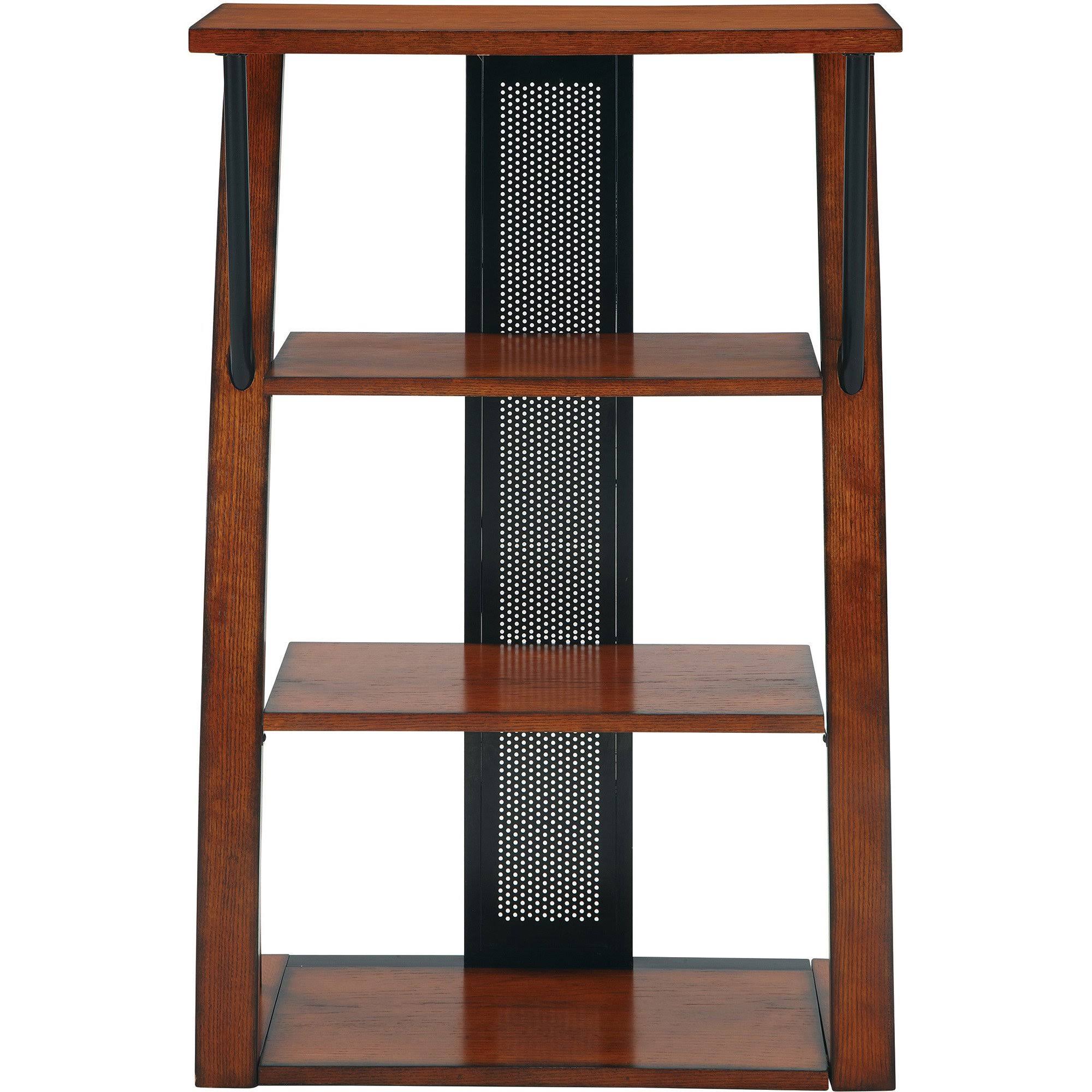 Black Medium Oak 3 Shelf Bookcase P714714
