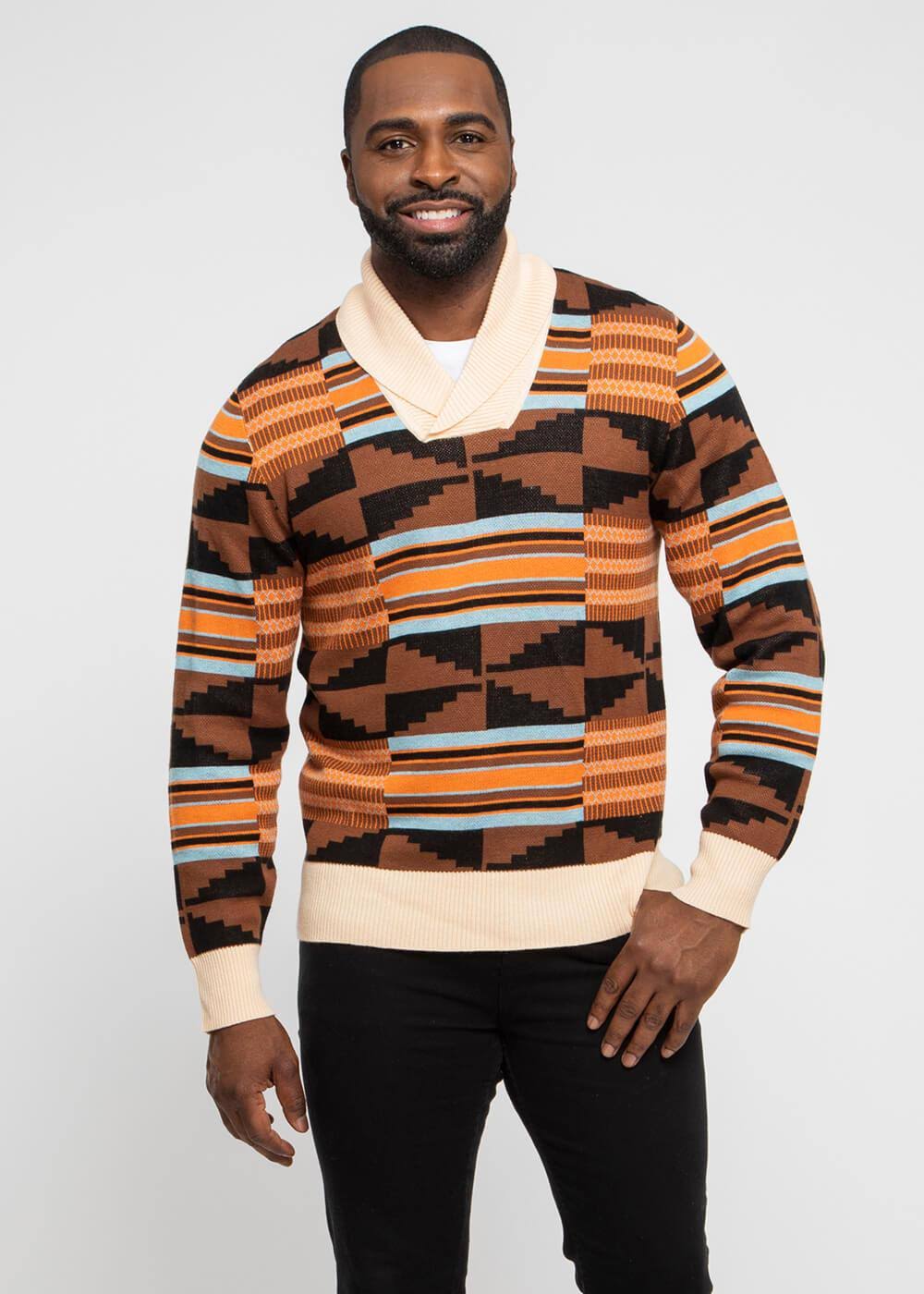 African Print Pull-Over B769