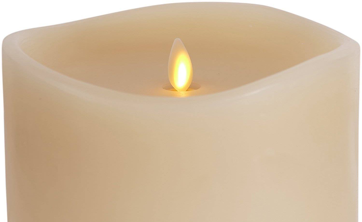 Large Ivory Flameless Candle K725061