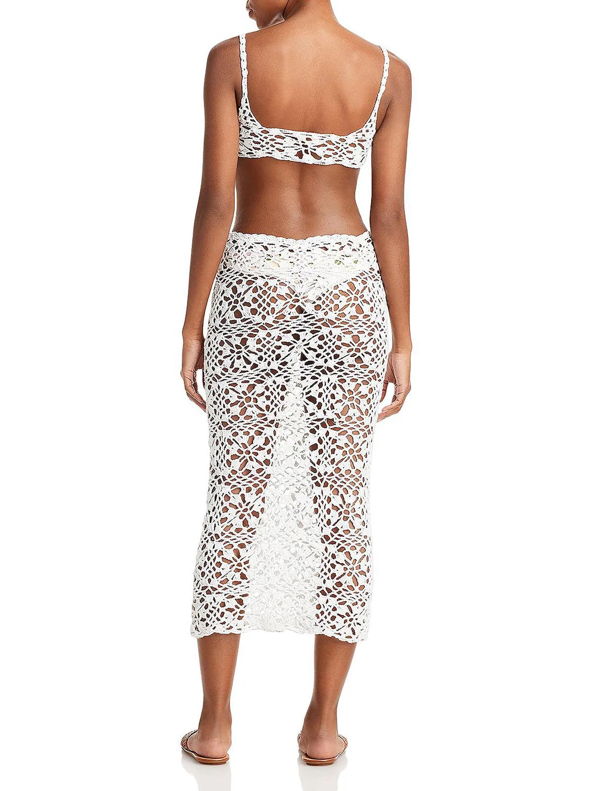 Cotton Crochet Maxi Dress W38331