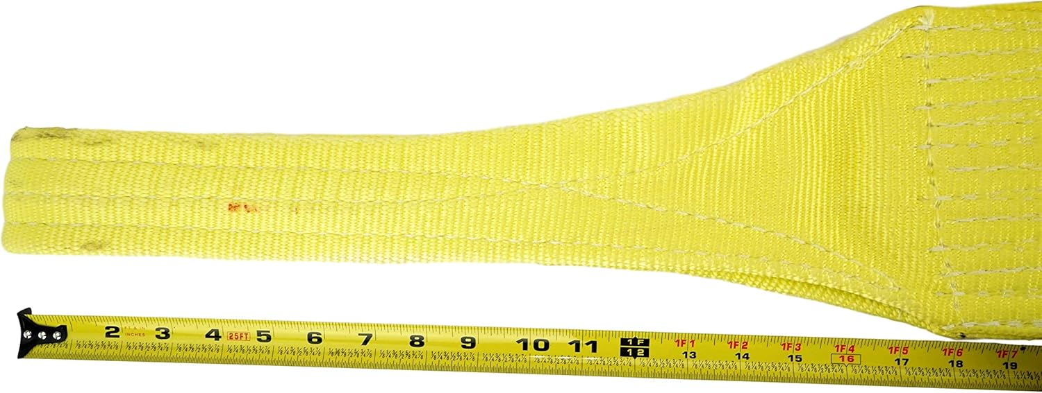 Nylon Lifting Slings, Eye & Eye, 2 Ply, 6,400 lbs Vertical, Pack of 2 C8595