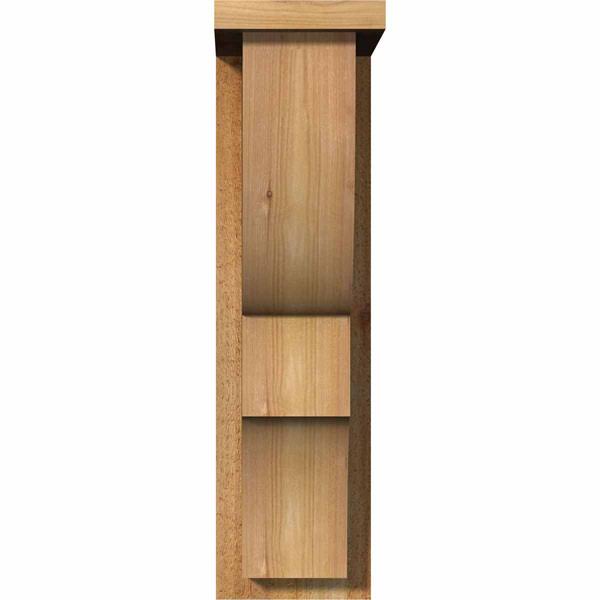 Ridgewood Rough Sawn Corbel with Backplate, Western Red Cedar E6126