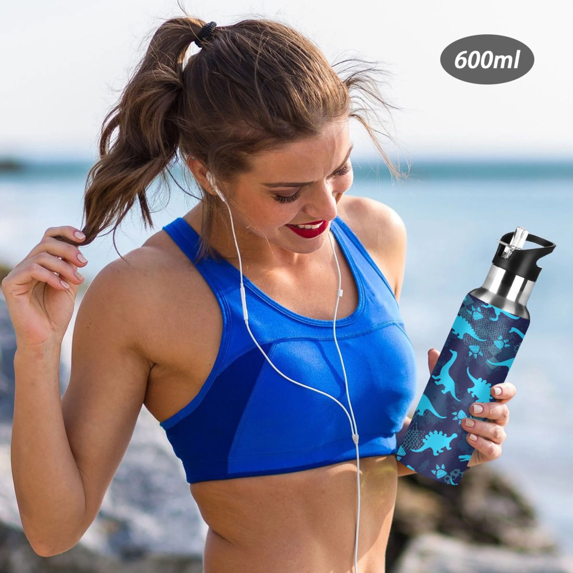 Stainless Steel Insulated Water Bottle with Straw Lid Z19958