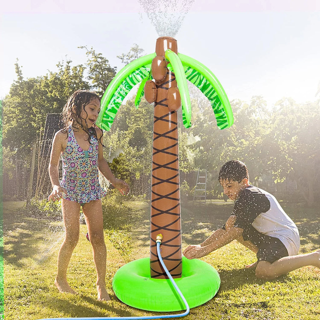 Inflatable Palm Tree Yard Sprinkler Toy A8397
