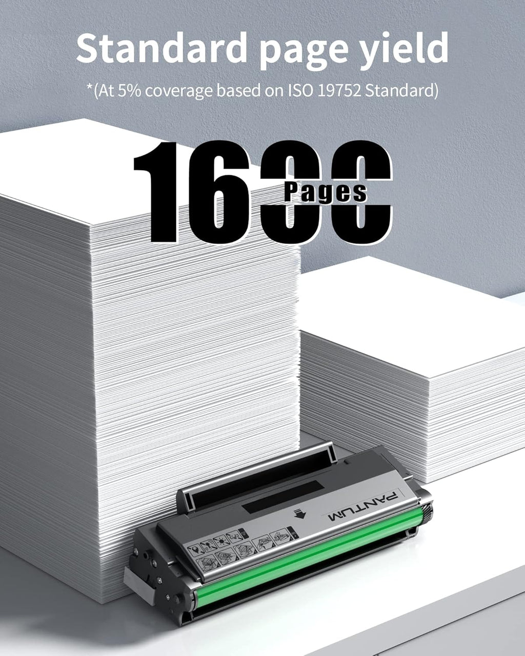 Toner Cartridge for Pantum P2502W, M6552NW, M6602NW Printer, 1,600 Page H100