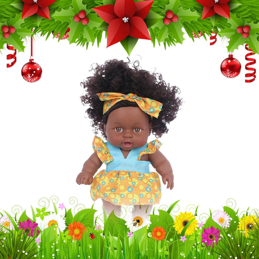 8 Inch Black Baby Dolls With Clothes O9731