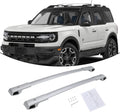 Silver Cross Bar Roof Rack Rail Rooftop Cargo Accessories Z764955