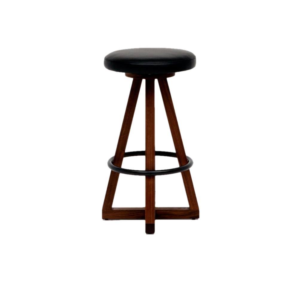 Bleached White Oak Stool B3001